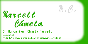 marcell chmela business card
